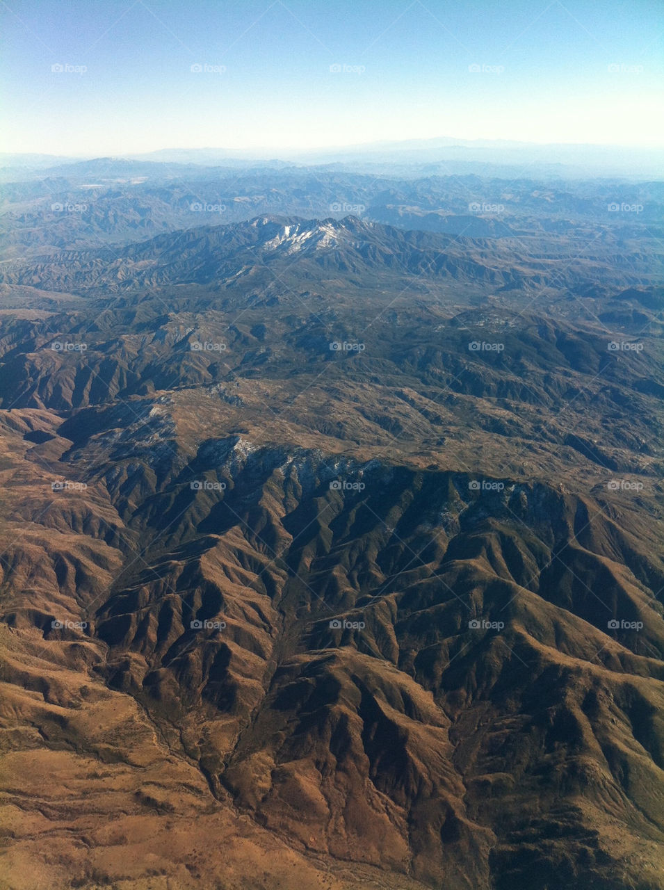 A snapshot over the mountains of the southwest.