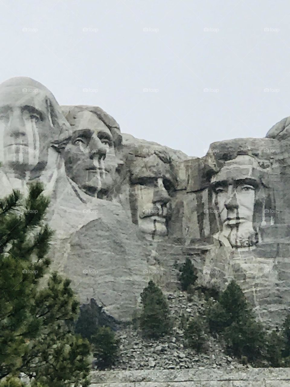 Sad Mount Rushmore 