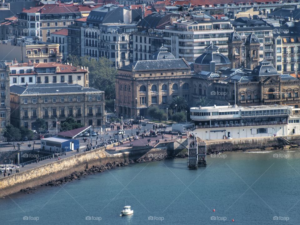 Bay of San Sebastian with city