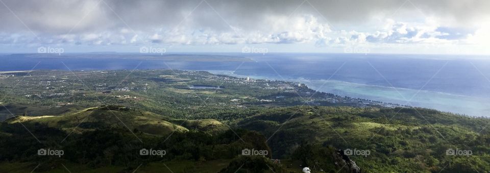 View from the top of Mt. Tapachau on Saipan
