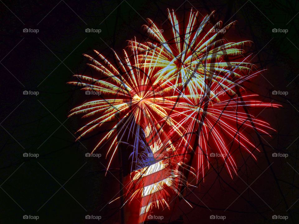 For with the American flag 