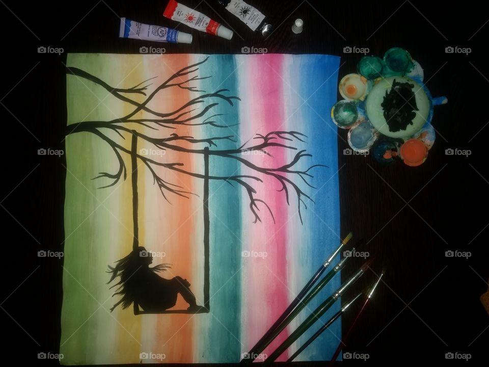 Color art is the thing which come to rescue when you have a lot free time and you are alone !😊😊

 Art by : Heni Patel😉