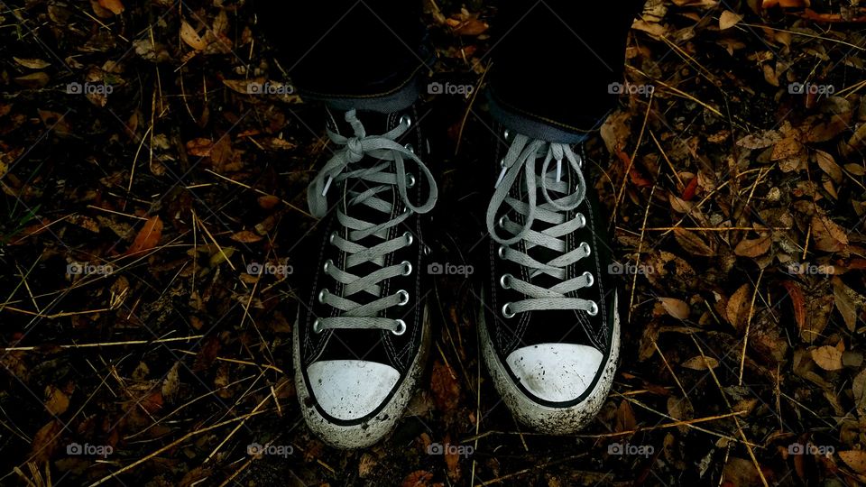 converse shoes in the fall