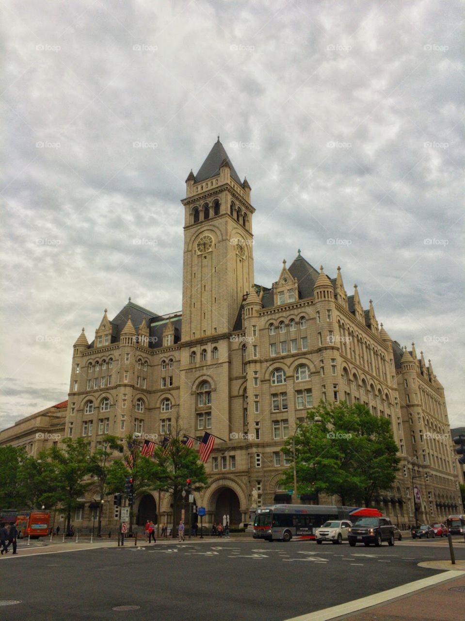 This street photo was one that I managed to snag as I ran around Washington DC between meetings earlier this spring. The building pictured is the Old Post Office, now the Trump International Hotel. It's a stunning piece of architecture - too bad you can't see the ornate stone inlays from this distance. 