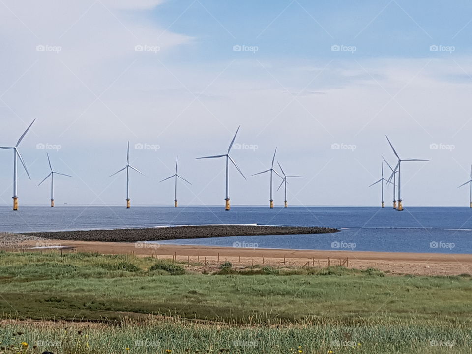 off shore wind turbines redcar