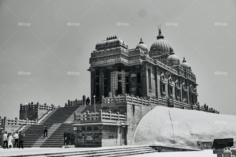 Monochromatic style - Vivekananda Memorial Rock 