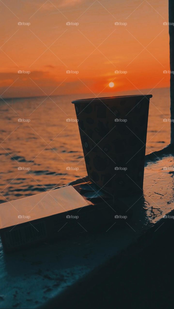 coffee and sunset views