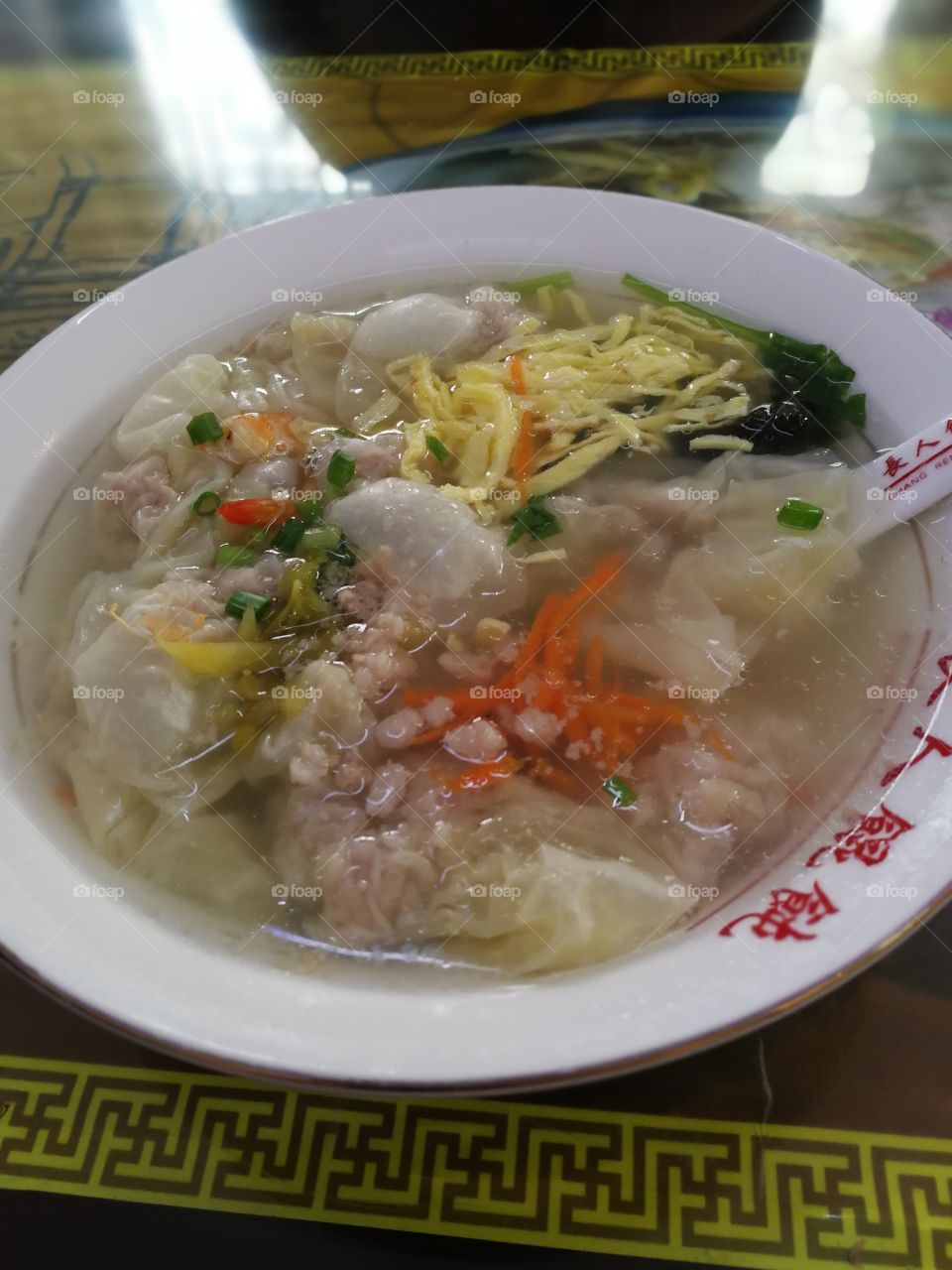 soupe de raviolis chine wenzhou