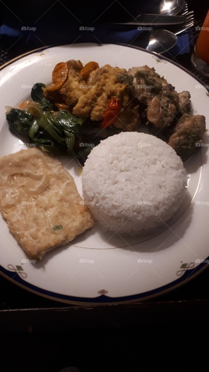 Indonesian traditional food menu