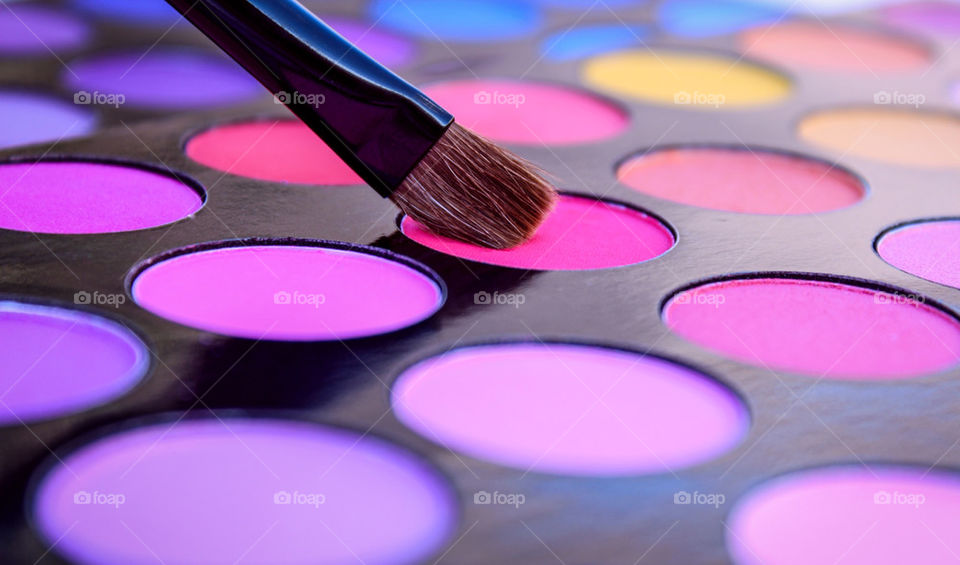 Colorful makeup palette