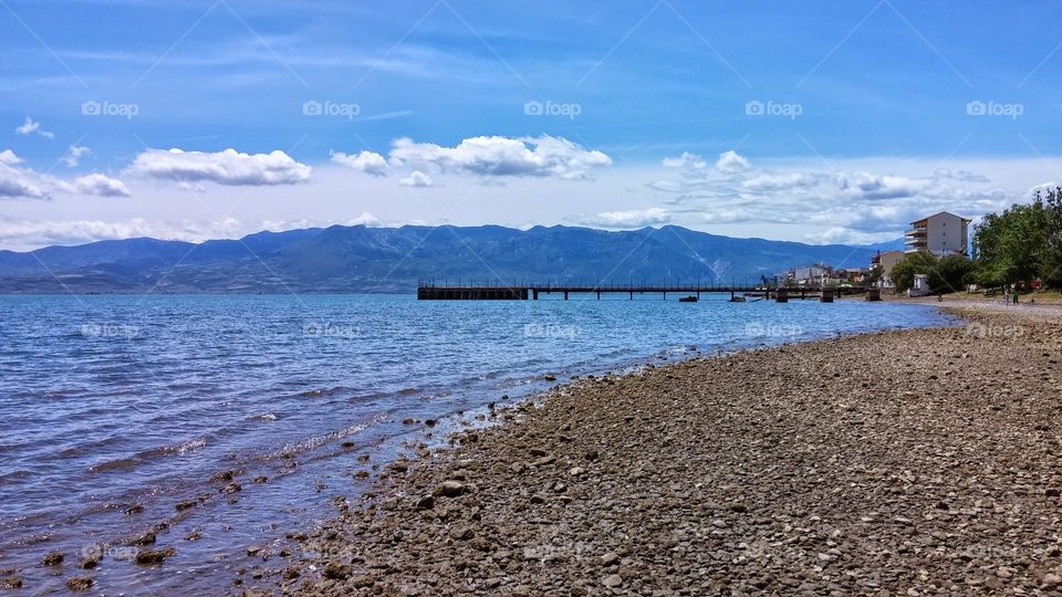 Cloudy sky against sea