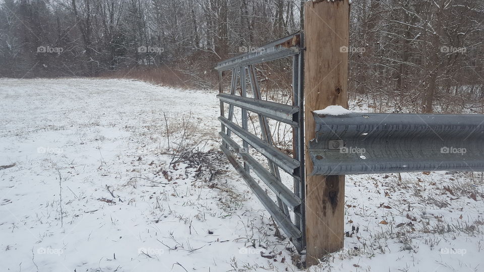 snowy gate