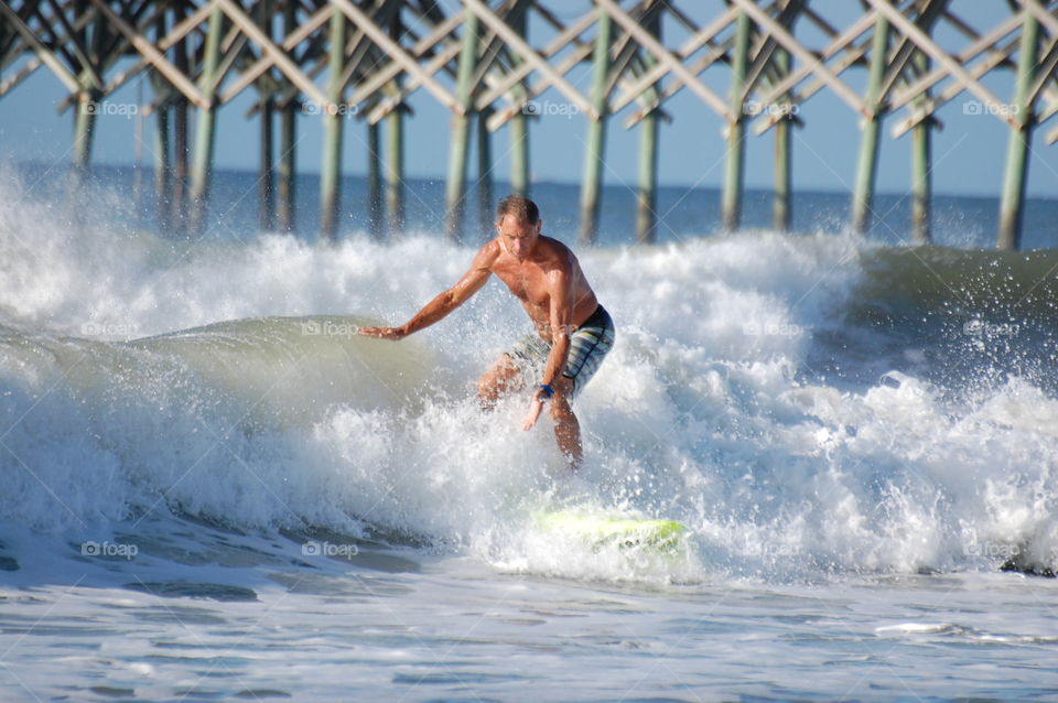 Surfing in Oak Island