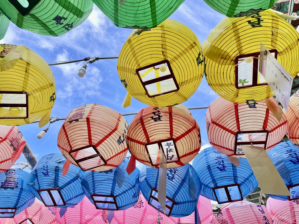 colored lanterns