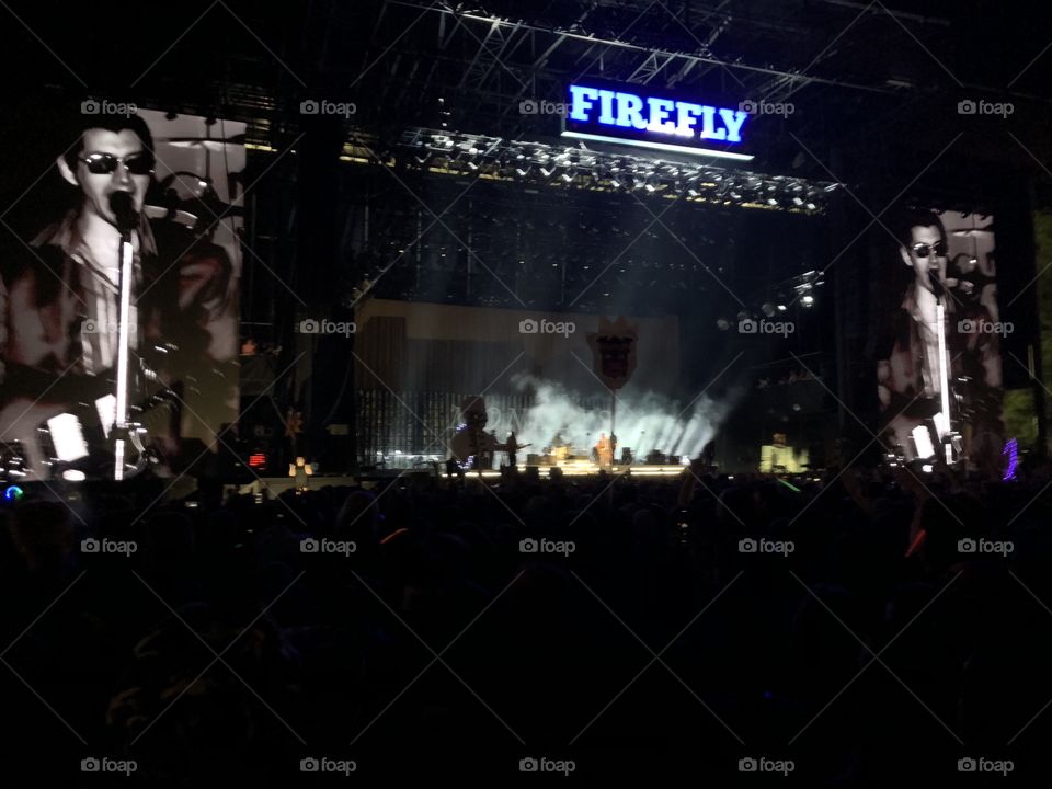 The Arctic Monkeys headlining at Firefly Music Festival 2018