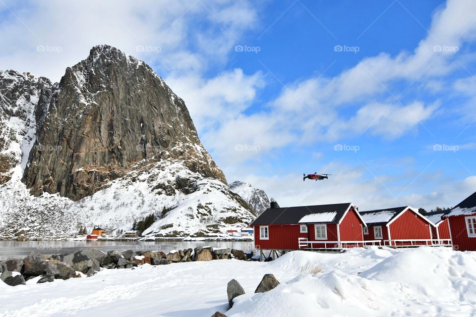 Small Norwegian fishing village