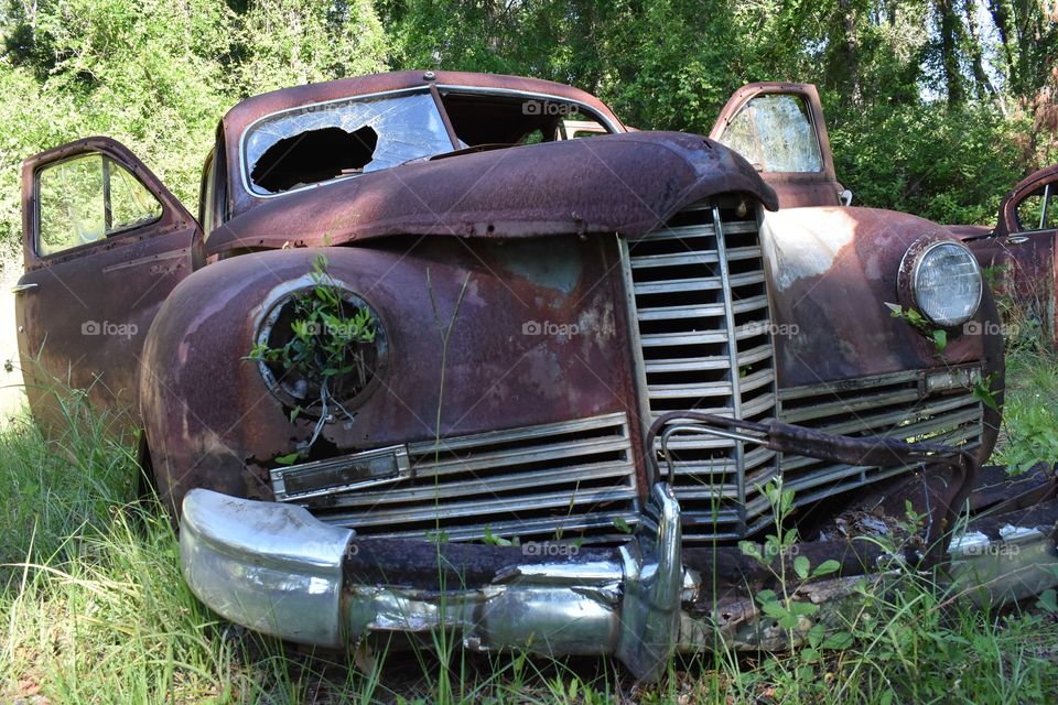 Big Rusty Flower Pot