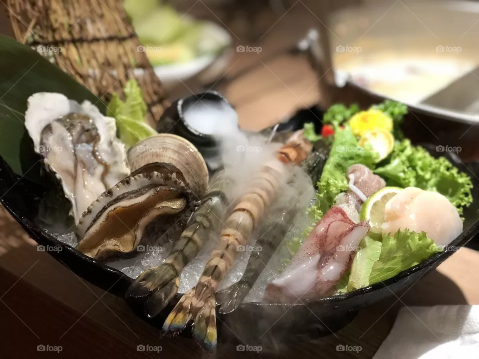 Seafood plate