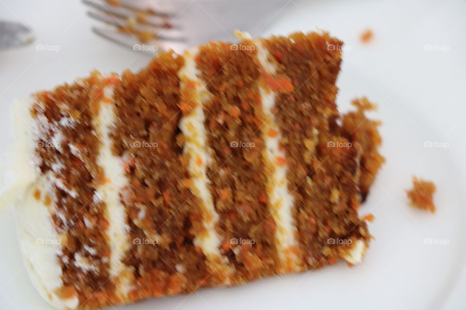 Carrot cake with cream cheese filling and yes, lots of sugar.. 