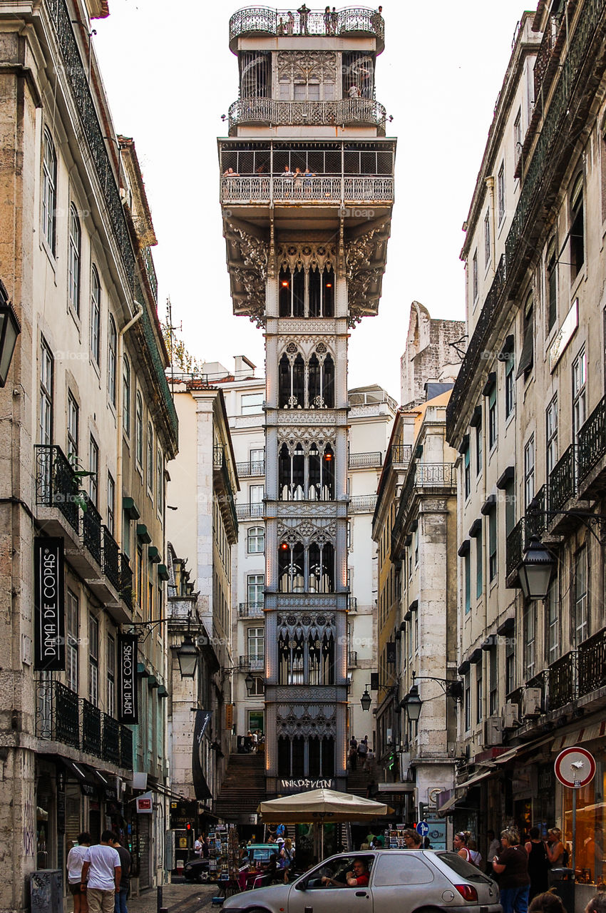 Elevador Santa Justa in Lisboa