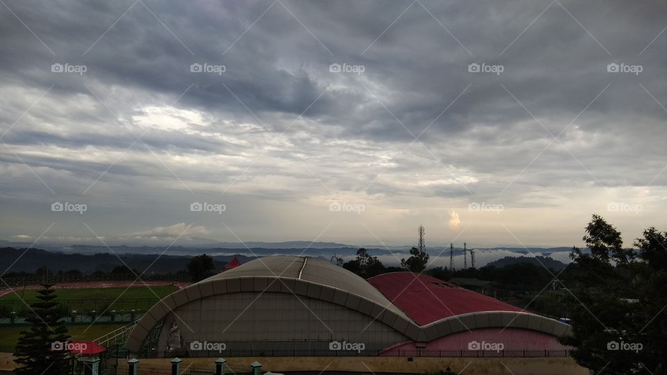 Indoor practice stadium and Running Track