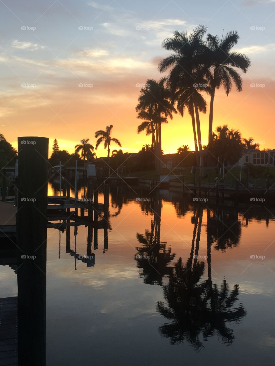 Sunset from the dock