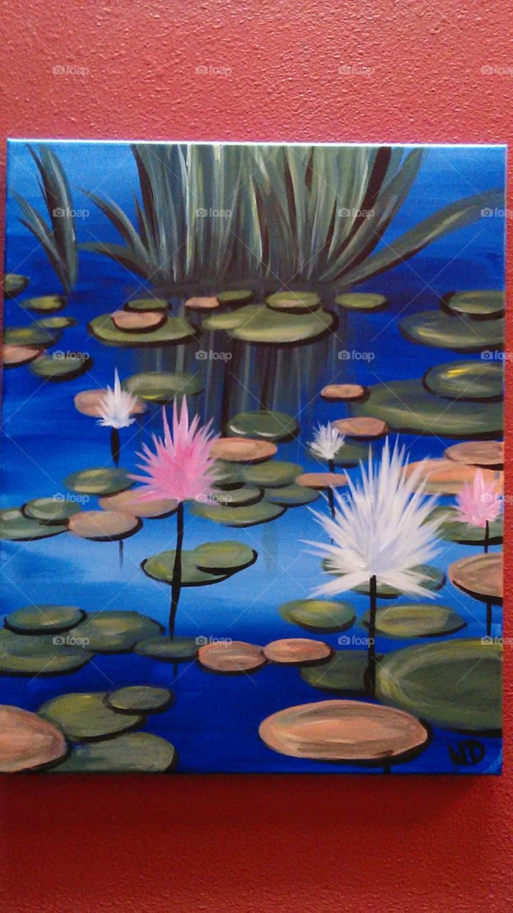 Water lilies. Out hanging with some friends for a birthday party