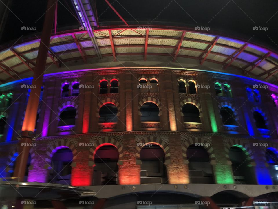 Arenas de Barcelona, supporting the LGBT..❤️