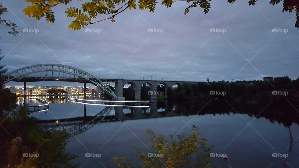 Bridge over Neon Water