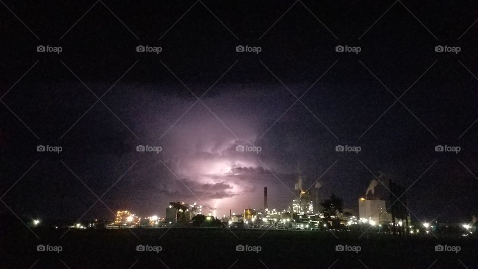 Lightning Over Rayonier