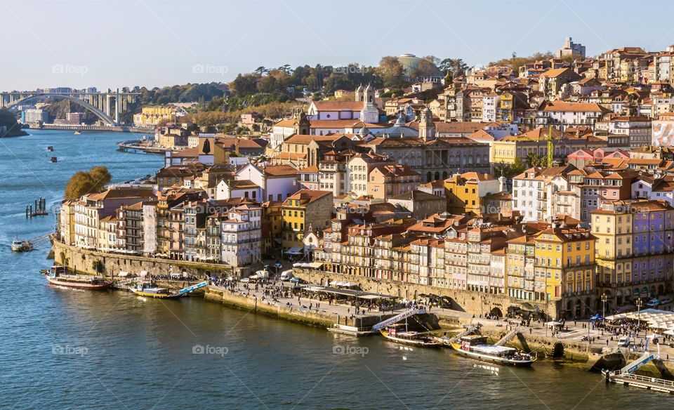 The picturesque city of Porto on the Rio Douro in Portugal 