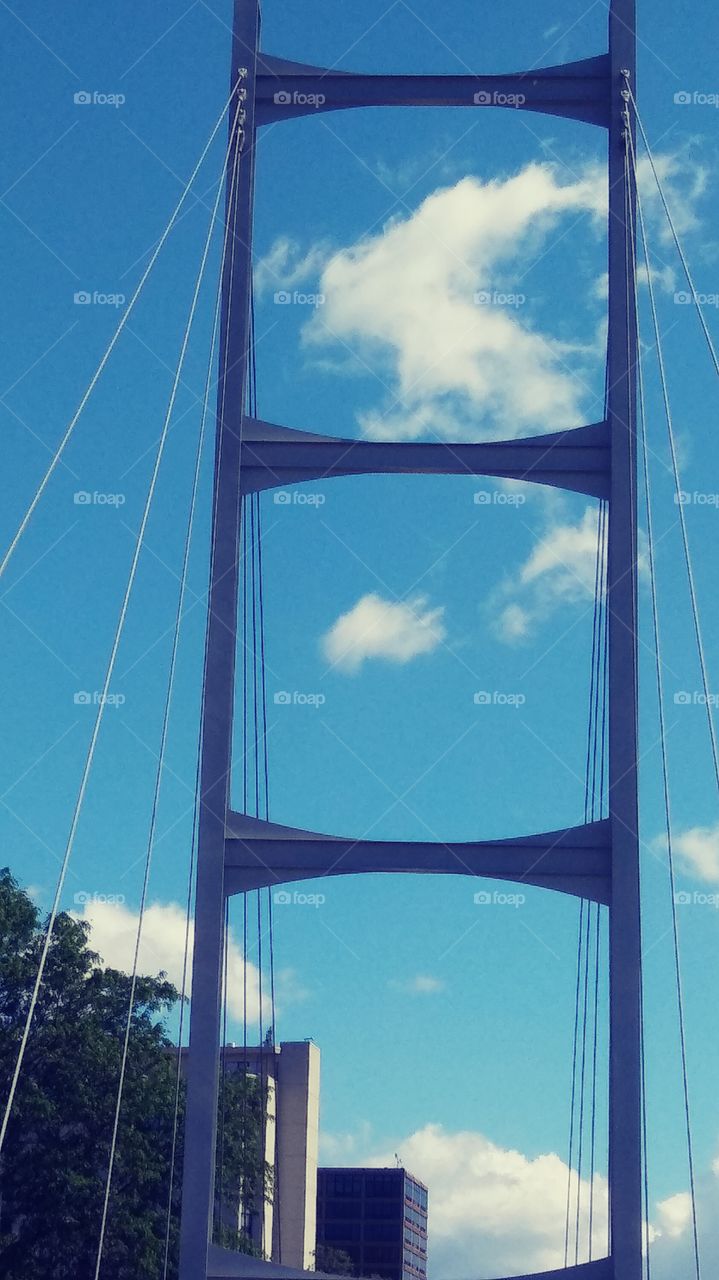 Sky, No Person, Architecture, Modern, Bridge