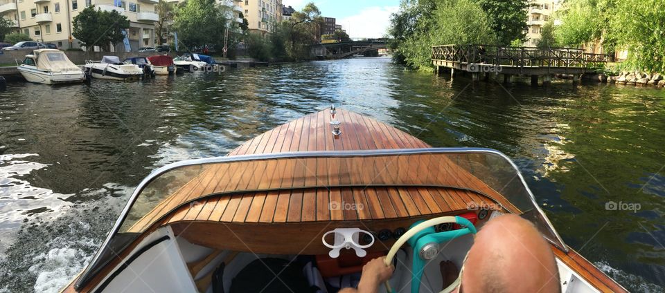 Wood boat Stockholm 