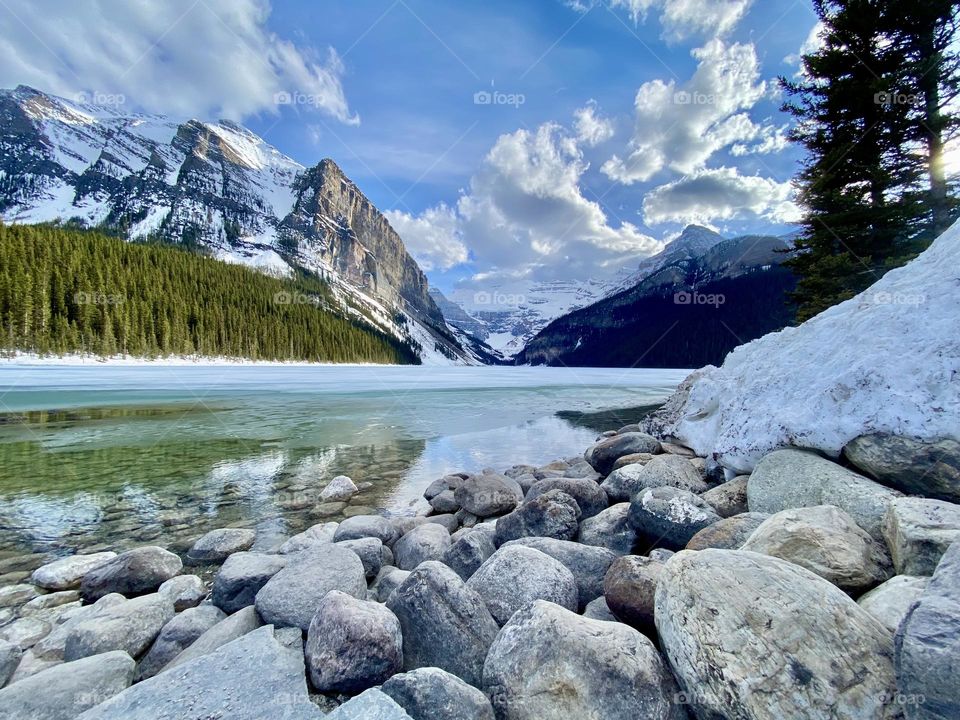 Scenic view of Lake Louise