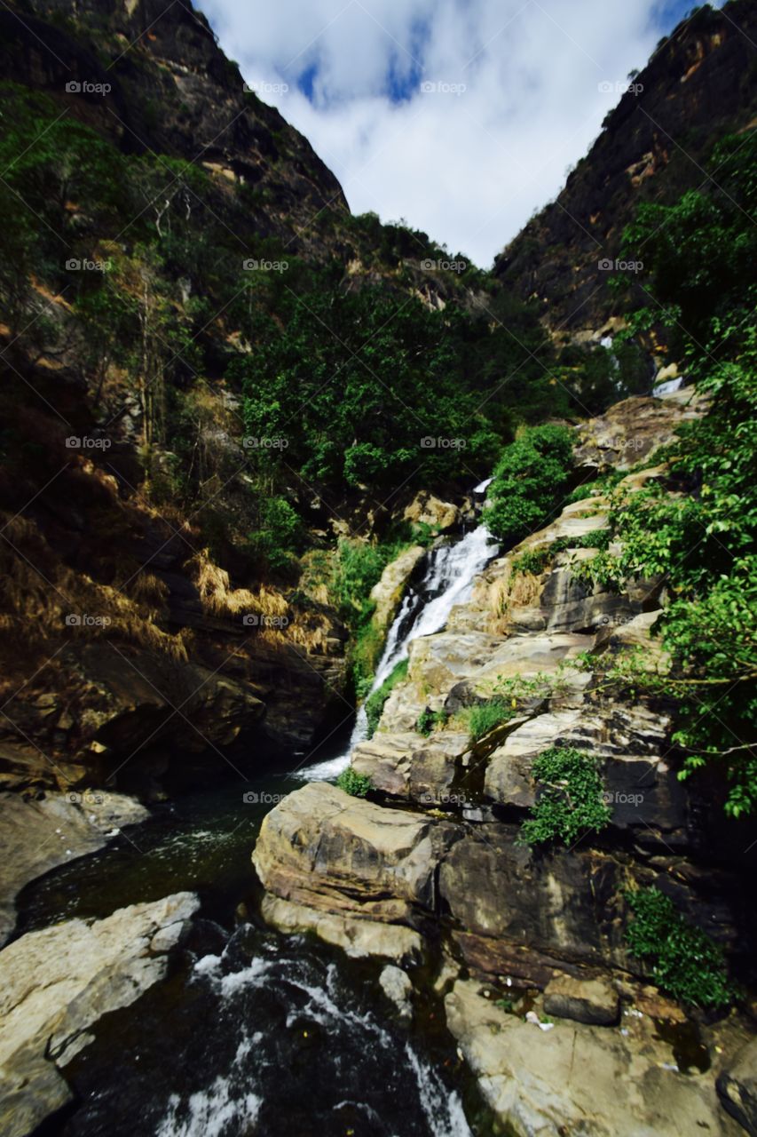 Waterfall Sri Lanka.
