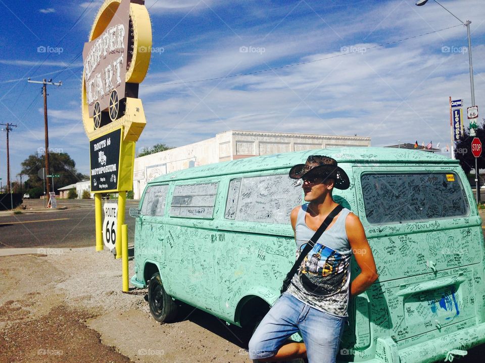 Man take a rest under the Sun of Seligman.