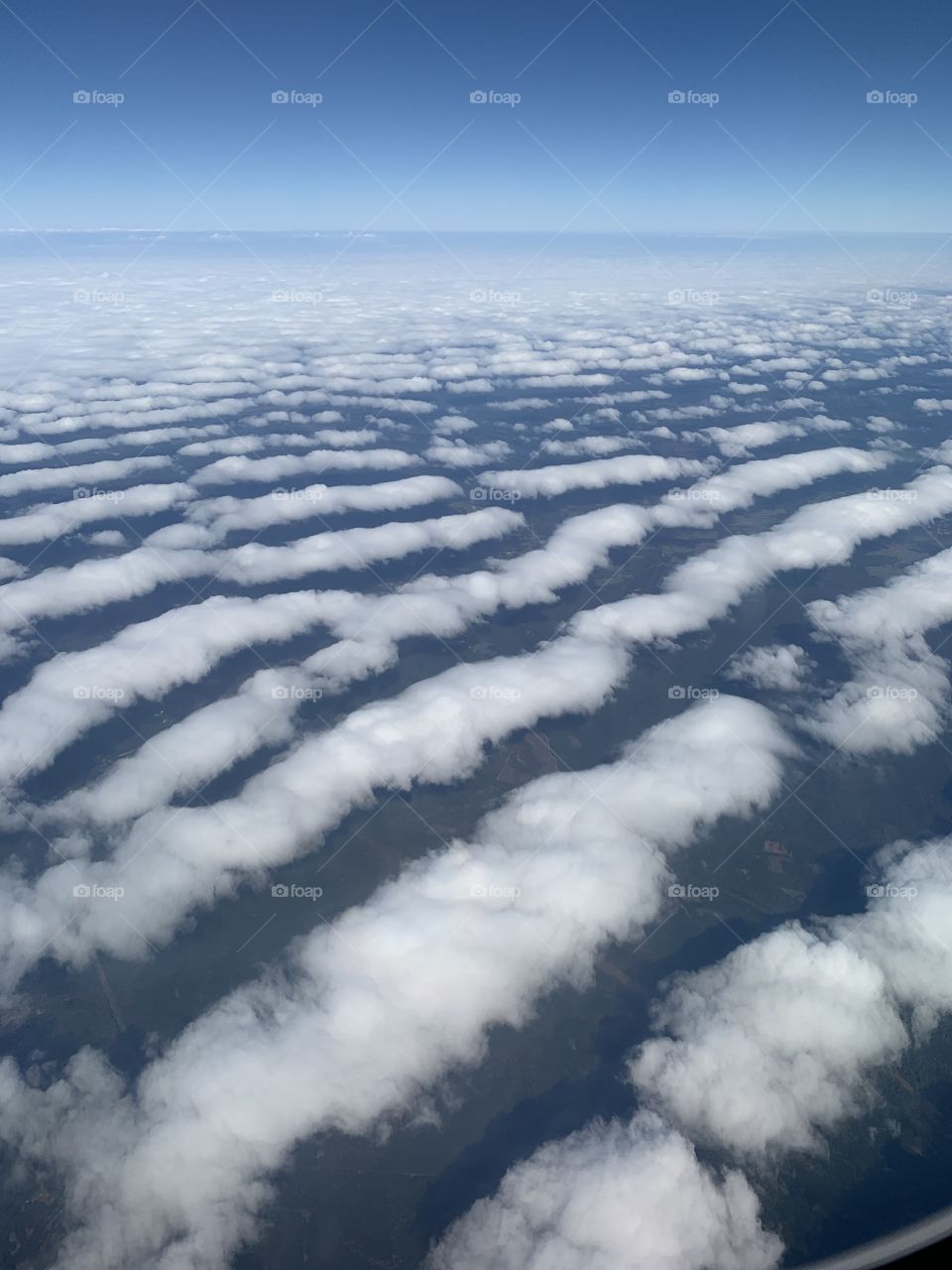 Aerial view of the clouds 