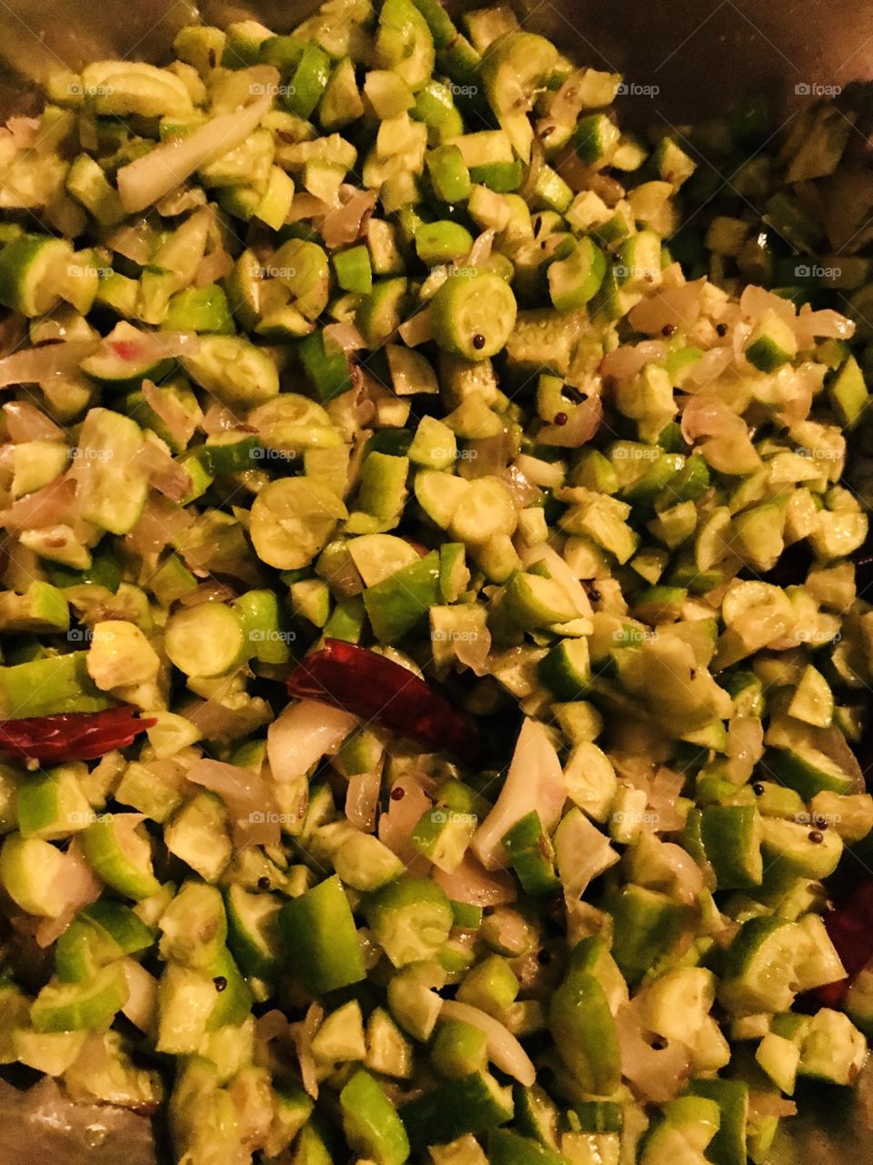 Ivy gourd fry in my home