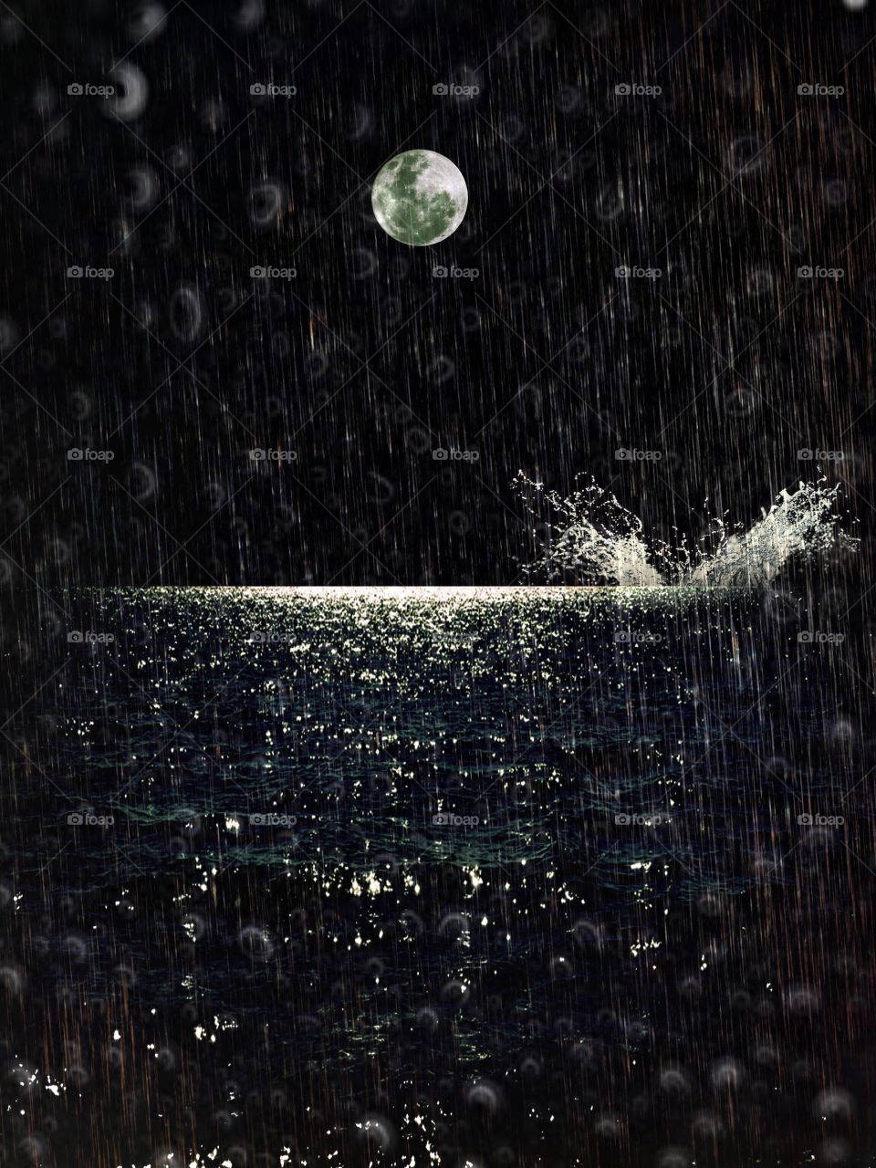 Moonlight splash
