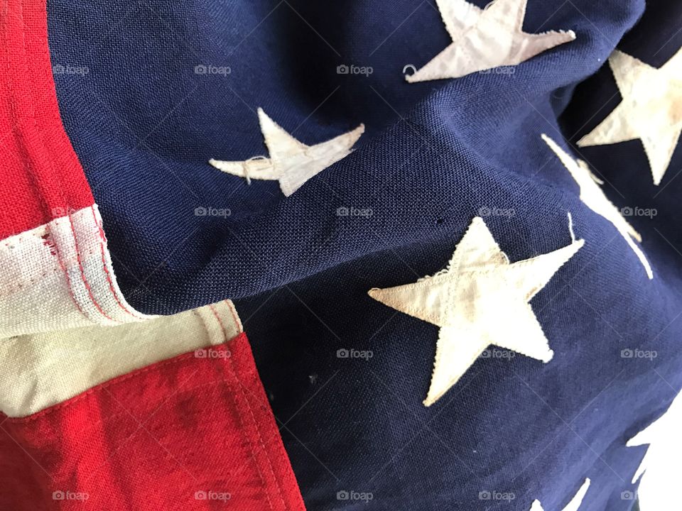 Old USA battalion flag