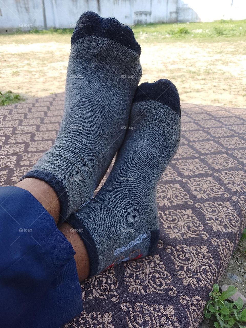 Two socks with leg