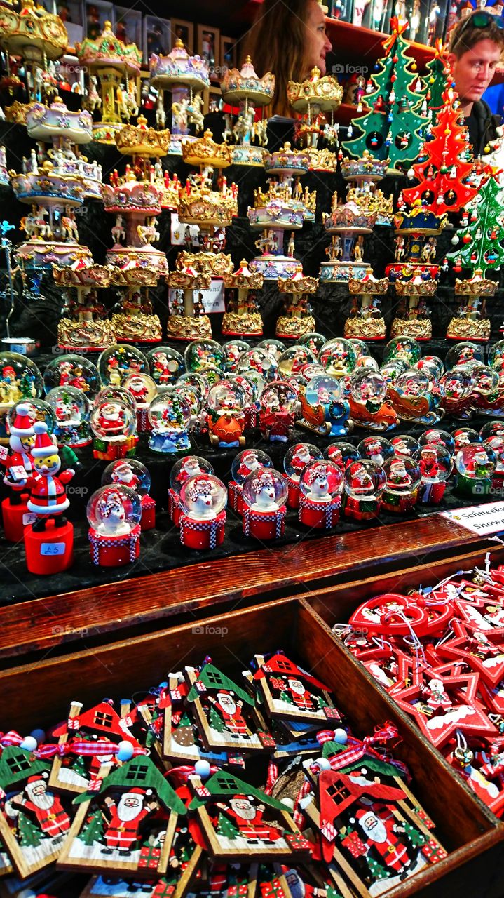 Christmas snow globes