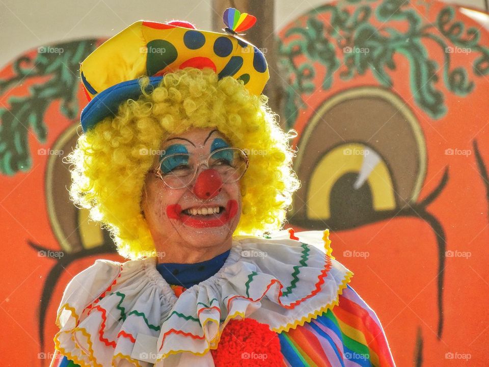 Colorful Female Clown