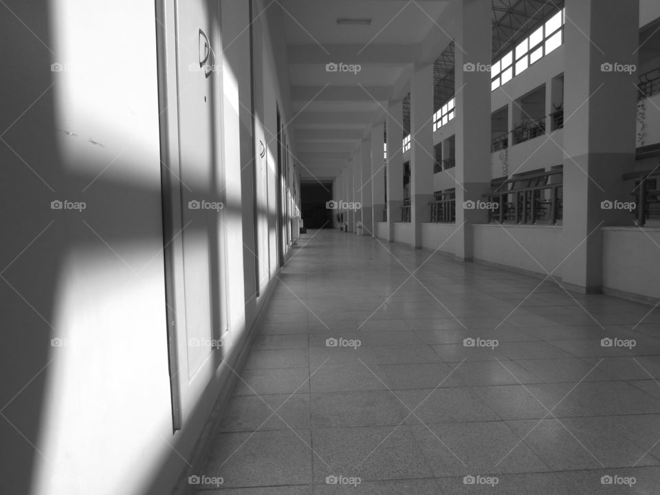 university corridor