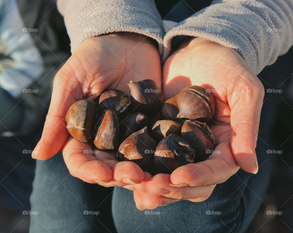 Roasted chestnuts 🌰...