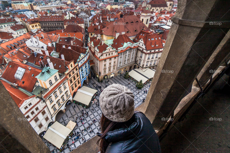 Prague! Looking down!