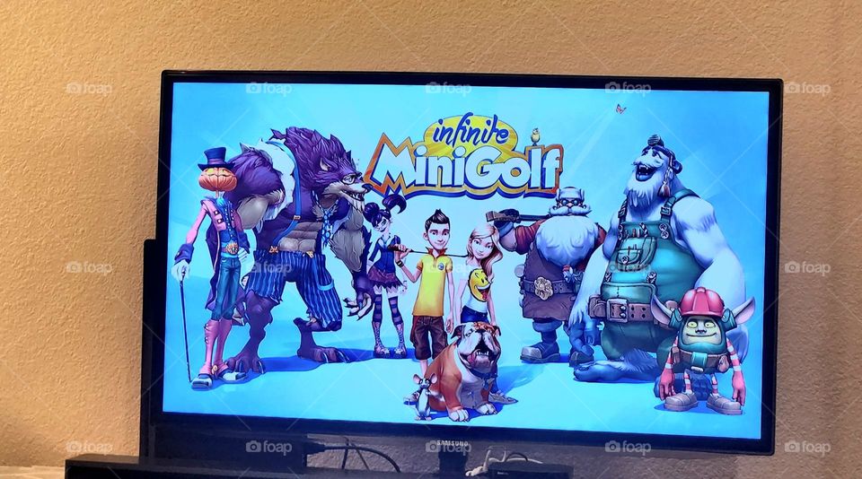 Infinite MiniGolf for the Playstation is endless hours of entertainment for family friendly strategic competitive fun on a flat screen TV in a suburban apartment