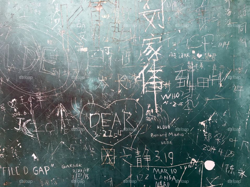 Graffiti and Vandalism on Wall in Nanshan - Shenzhen, China