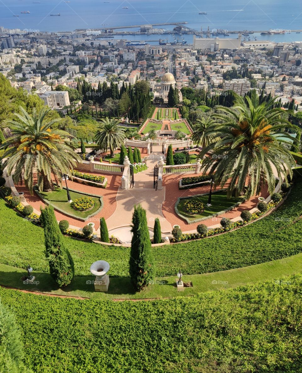 Bahai Gardens in Haifa.  Israel