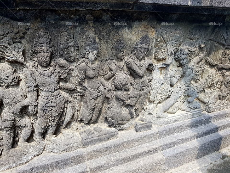 Prambanan Tample is one of indonesian megalithic landmark located in yogyakarta, tell us the story of great hindustan's Ramayana lies before great story of Mahabarata
